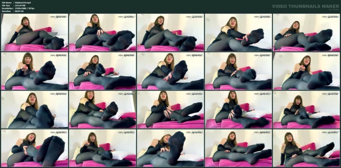 Keep On Cumming To My Pantyhosed Feet - MISS ADRASTEA - MP4