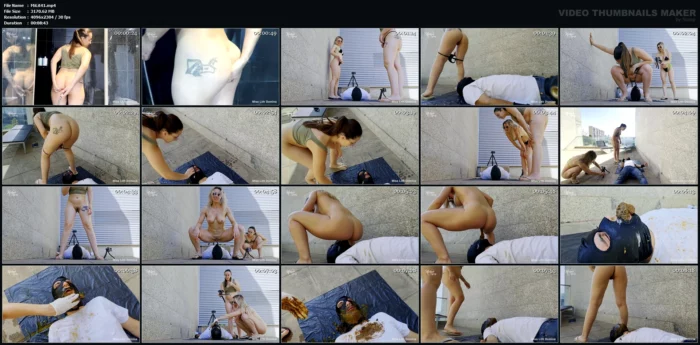 Human Toilet In Front Of The Neighbors Part 2 - MISS LITH SCAT - MP4