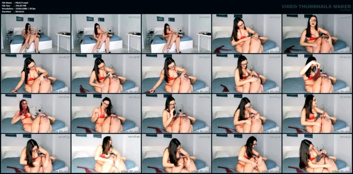 Slave Girl Ass Punishment And Clit Stimulation - MISS LITH SCAT - MP4