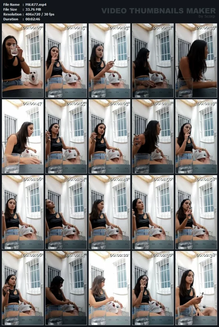 Smoking Fetish - MISS LITH SCAT - MP4