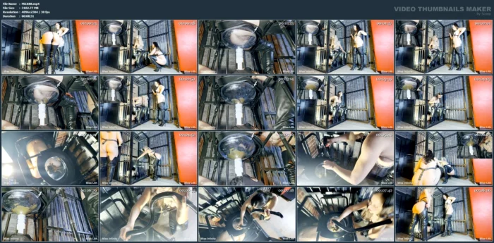 Two Mistresses Feed Slave Through A Funnel - MISS LITH SCAT - MP4