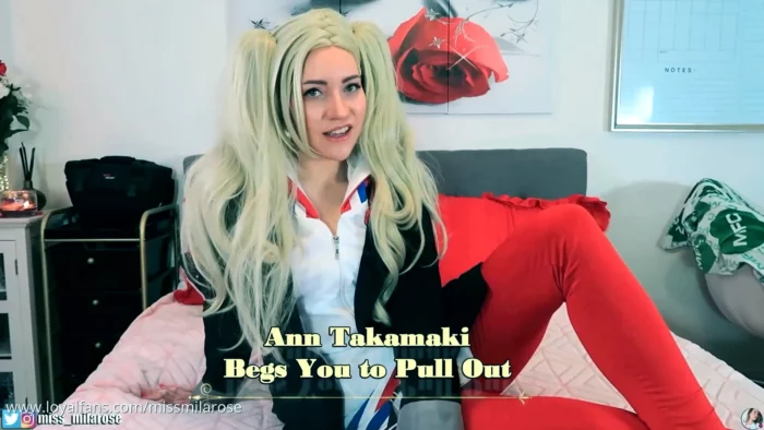Ann Takamaki Begs You To Pull Out - Cosplay - MISS MILA ROSE - MP4