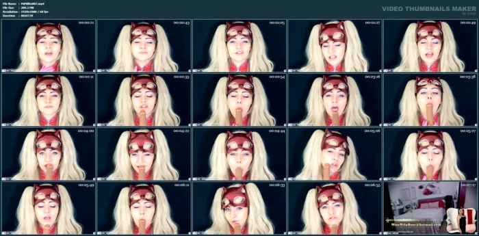Panther's Ahegao Blowjob - Cosplay - MISS MILA ROSE - MP4