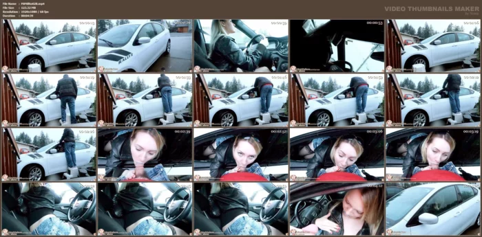 Drive By Cum Facial - MISS MILA ROSE - MP4