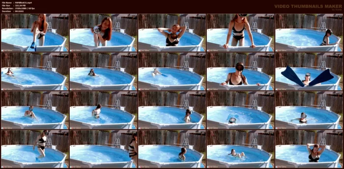 Fins, Swimsuit, & Scuba Mask - MISS MILA ROSE - MP4