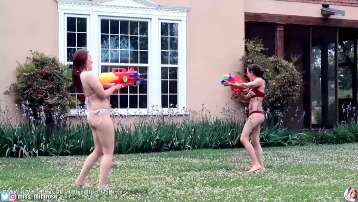 Mila Vs Ciren - Water Fight - MISS MILA ROSE - MP4