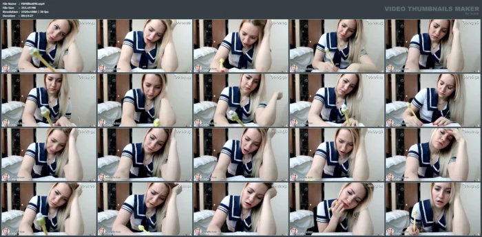 School Girl's Vibrator Panties - MISS MILA ROSE - MP4