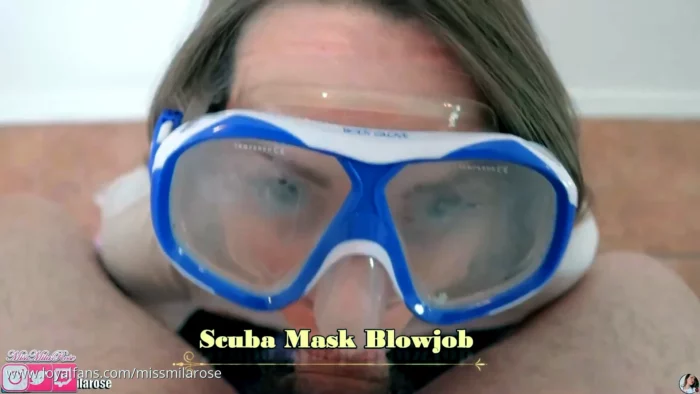 Scuba Mask Blowjob - MISS MILA ROSE - MP4
