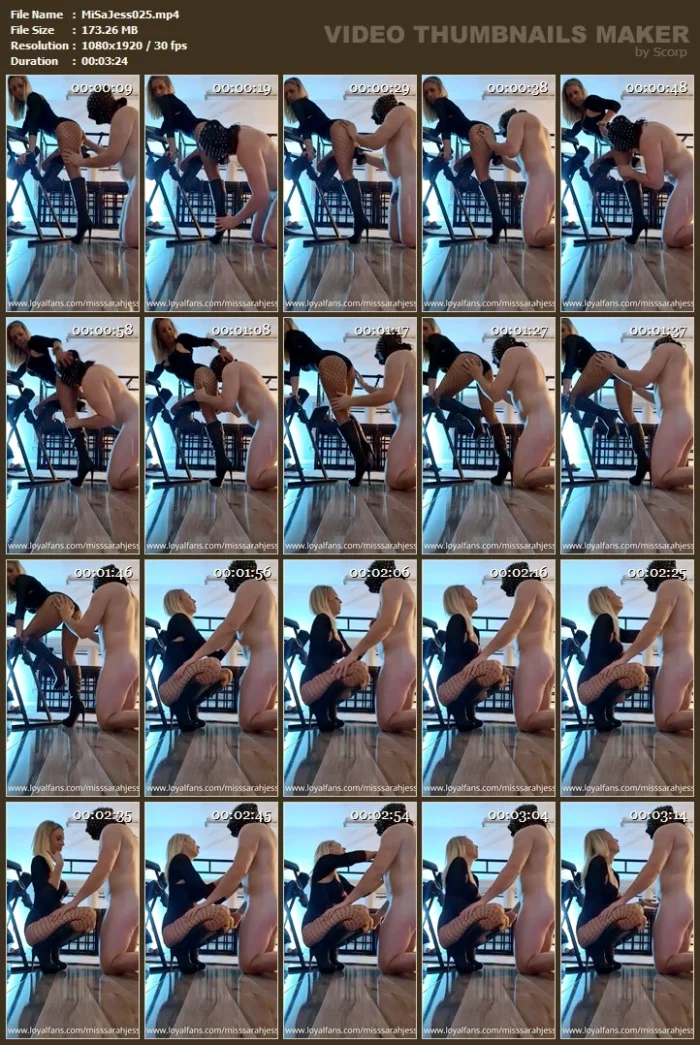 Ass Worship Before I Make Him Explode - MISS SARAH JESSICA - MP4