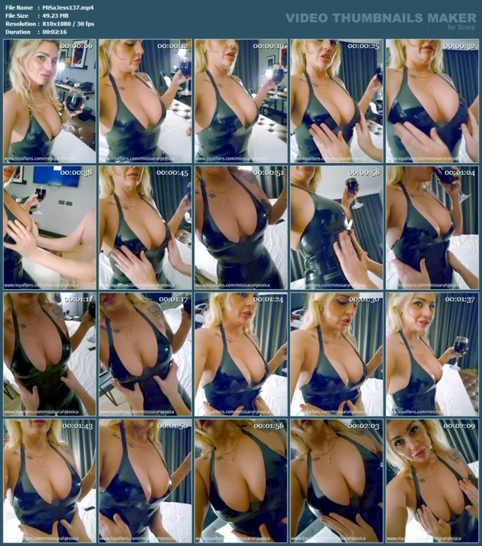 Shining Mistress Latex - MISS SARAH JESSICA - MP4