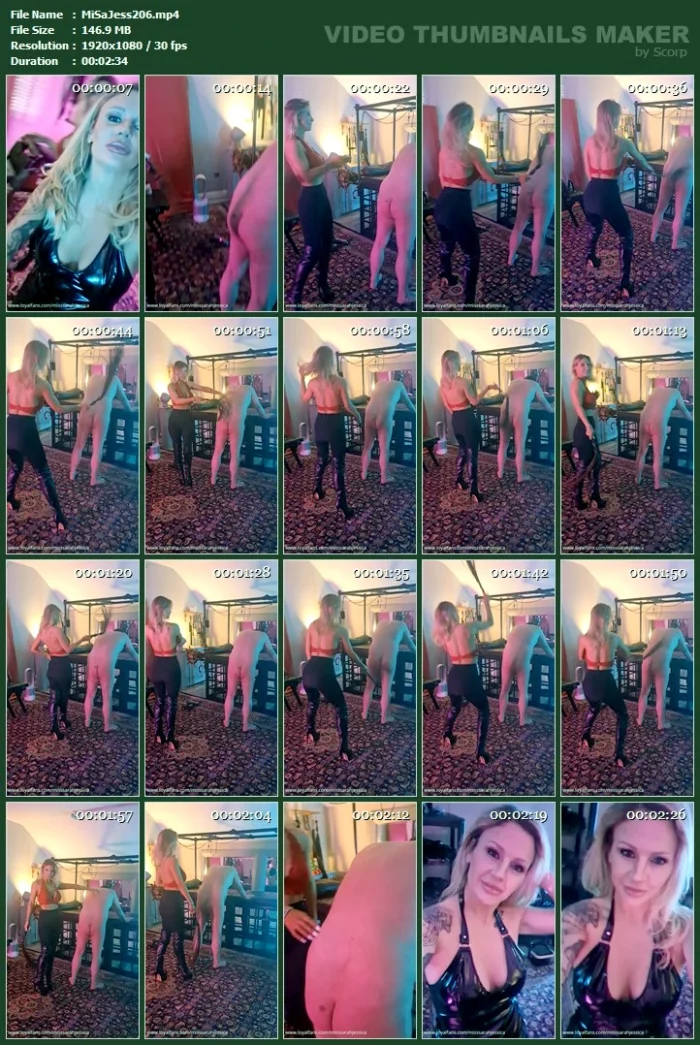 Whipping My Slave - MISS SARAH JESSICA - MP4