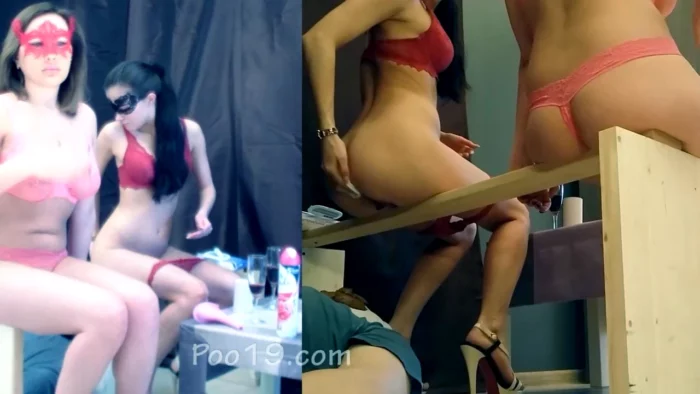2 Mistresses Used A Toilet Slave - SMELLY MILANA SCAT - MP4