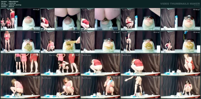 2018 Shit And Piss Party - SMELLY MILANA SCAT - MP4