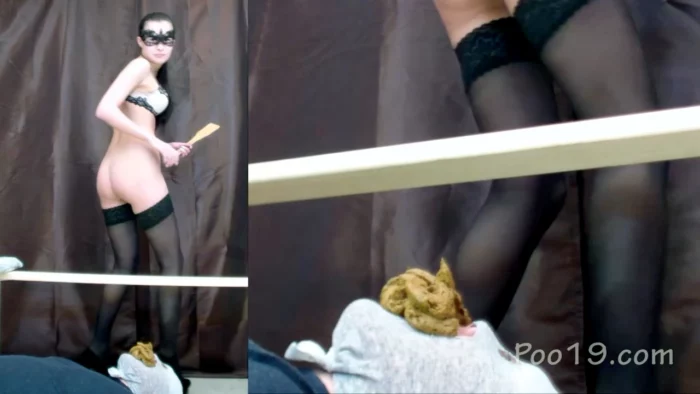 Big Pile Of Shit Is Feeding! - SMELLY MILANA SCAT - MP4