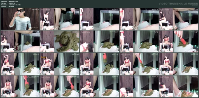 Christina Powerfully Shit In My Mouth After Activated Carbon Tablets - SMELLY MILANA SCAT - MP4