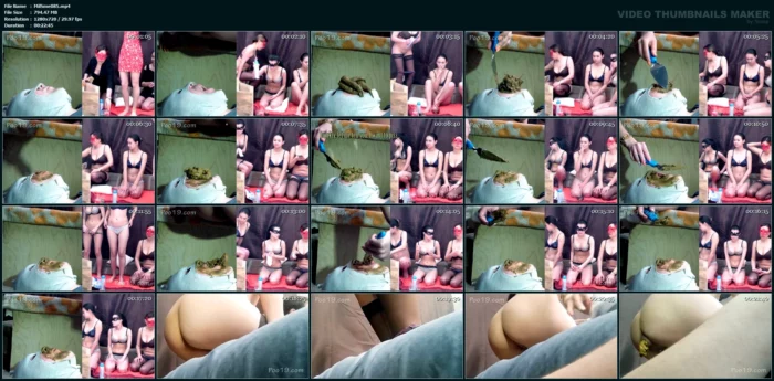 Comfortable Live Toilet For 3 Princesses - SMELLY MILANA SCAT - MP4