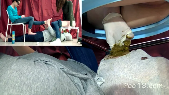 Do A Foot Massage And Eat Our Shit! - SMELLY MILANA SCAT - MP4