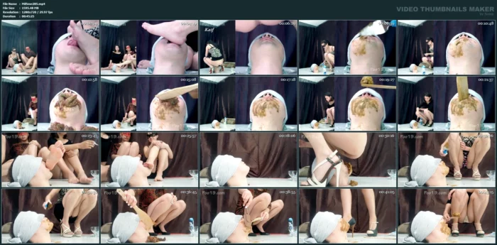 Rapid Swallowing Of Female Shit Without Chewing! - SMELLY MILANA SCAT - MP4