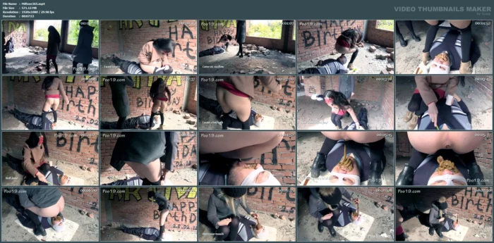 Toilet In An Abandoned Building - SMELLY MILANA SCAT - MP4