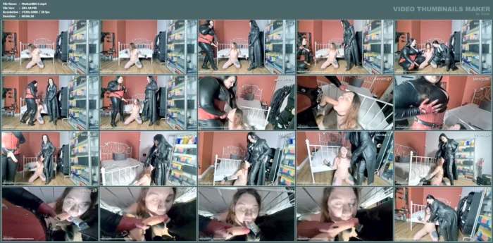 Dominatrix Dinah And I Will Make Sure Our Tied Female Slut Have Deep Throat - MISTRESS KARINO - MP4
