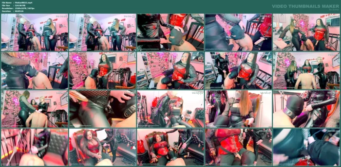 Face Fucking By 3 Dommess - MISTRESS KARINO - MP4