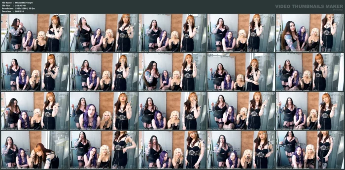 Smoking Fetish POV By 4 Ladies - MISTRESS KARINO - MP4