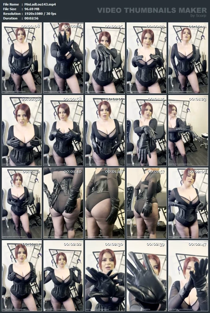 Worship My Leather Gloves! - MISS LADY LOUISA - MP4
