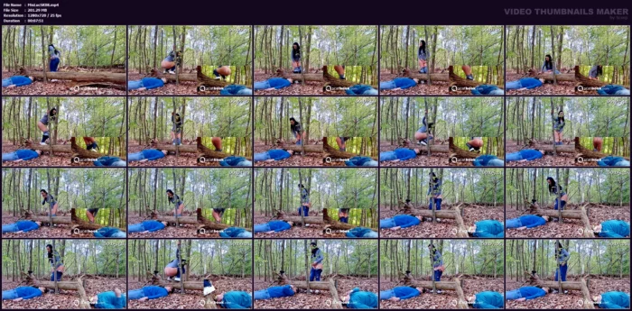 The Forest Toilet Completely Shitted - MISTRESS LUCIANA SCAT - MP4