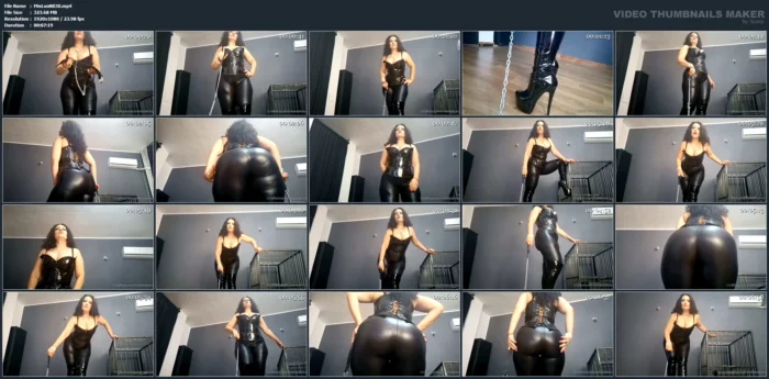 I Have A Collar, A Leash And A Cage, Waiting For You! - MISTRESS LUNA - MP4