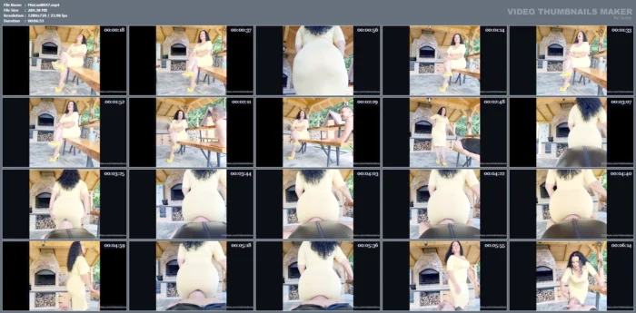 I Used My Slave, To Sit On His Face, With My Very Sweaty Butt - MISTRESS LUNA - MP4