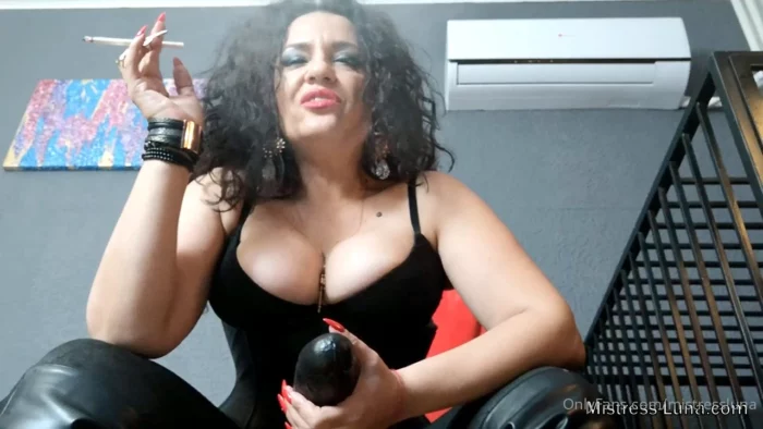 I Will Smoke, Rub My Huge Black Cock And I Will Tell You What I Want From You - MISTRESS LUNA - MP4