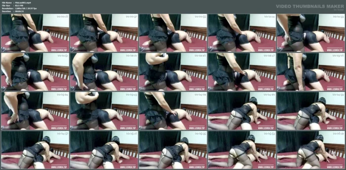 Femdom Big Black Strapon. Mistress Lusinda Hard Pegging Slave - MISTRESS LUSINDA - MP4