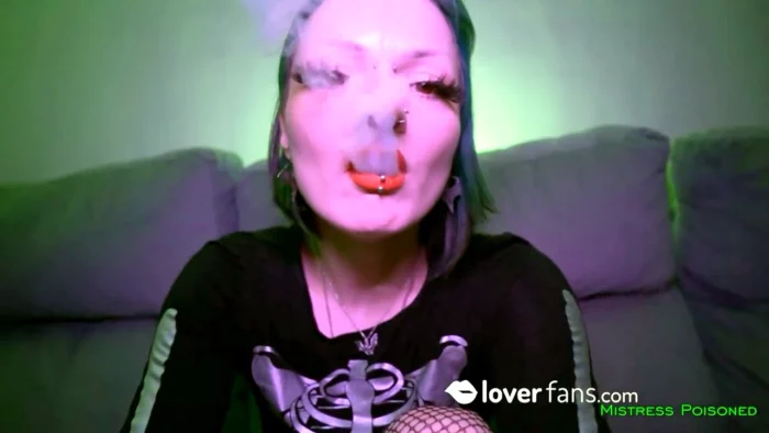 Enjoy Drooling For Me, My Panties And The Smoke Coming Out Of My Mouth - MISTRESS ILINA POISONED / POISONEDFETISH - MP4