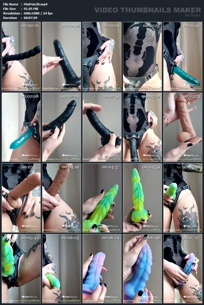 I Give You The Privilege Of Observing Some Of My Dicks - MISTRESS ILINA POISONED / POISONEDFETISH - MP4