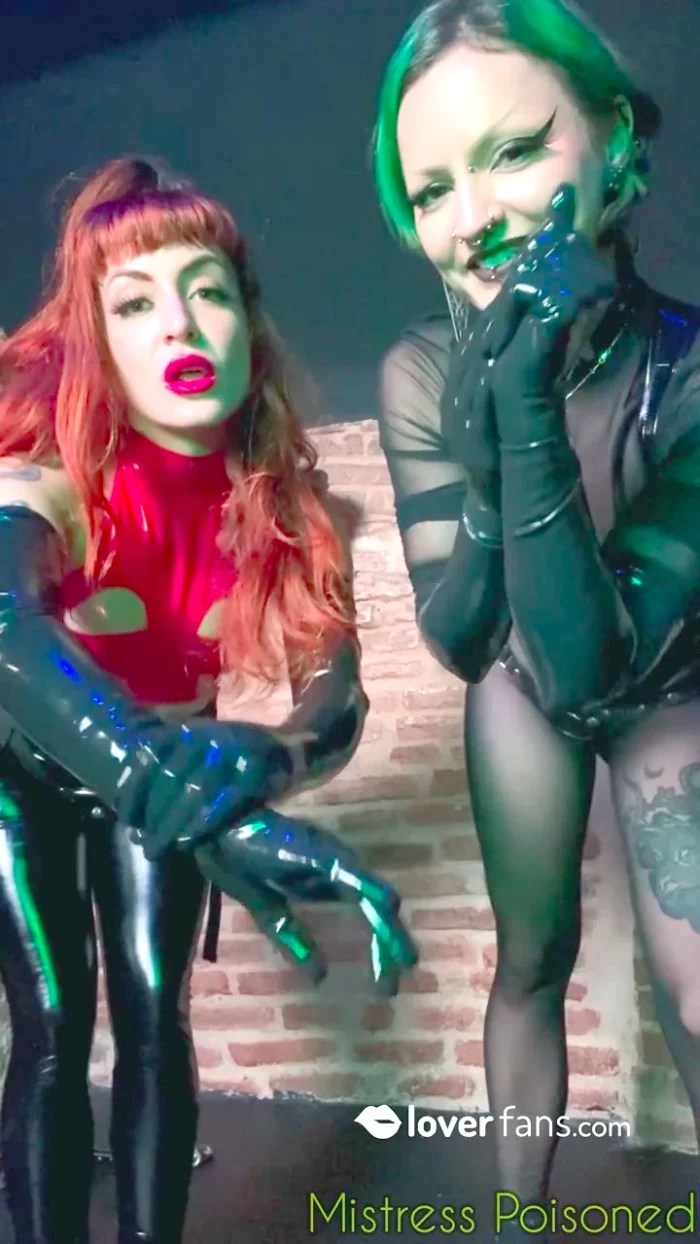 Look How We Play With Our Long Latex Gloves - MISTRESS ILINA POISONED / POISONEDFETISH - MP4