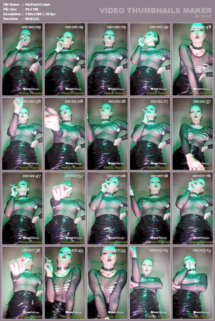 POV I Smoke. You Look And Open Your Mouth - MISTRESS ILINA POISONED / POISONEDFETISH - MP4