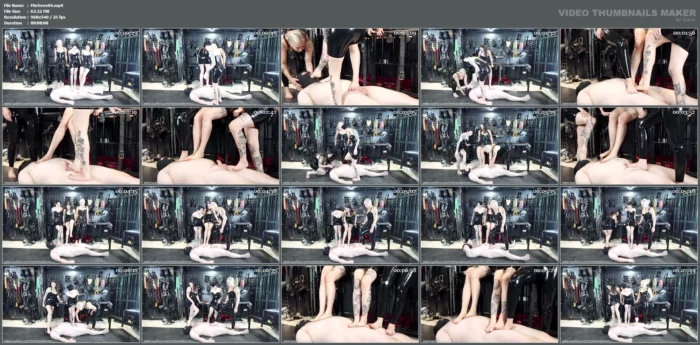 Barefoot Trampling In Latex - MISTRESS SEVVVEN - MP4