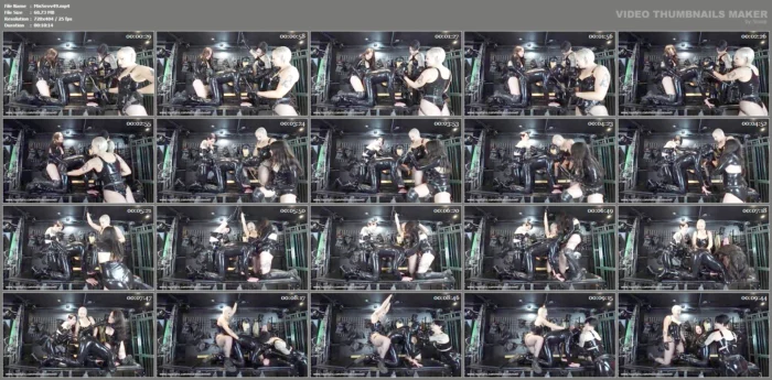Spit Roasting A Latex Slut - MISTRESS SEVVVEN - MP4
