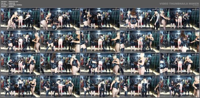 Three Slaves Mercilessly Spanked - MISTRESS SEVVVEN - MP4