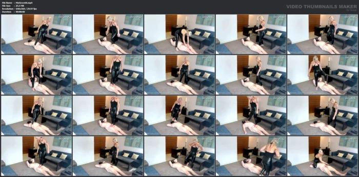Trampling, Kicking And Ballbusting This Pathetic Loser - MISTRESS SEVVVEN - MP4