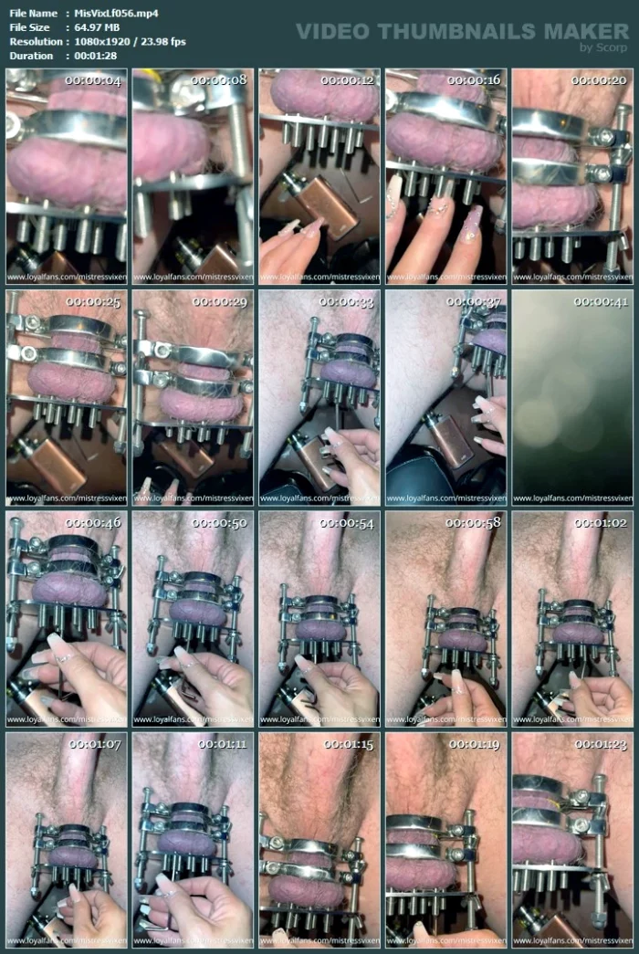 Balls Stretched And Crushed - And So I Screw The Spikes In And Wow Love This! - MISTRESS VIXEN / WOMANIA EMPIRE - MP4