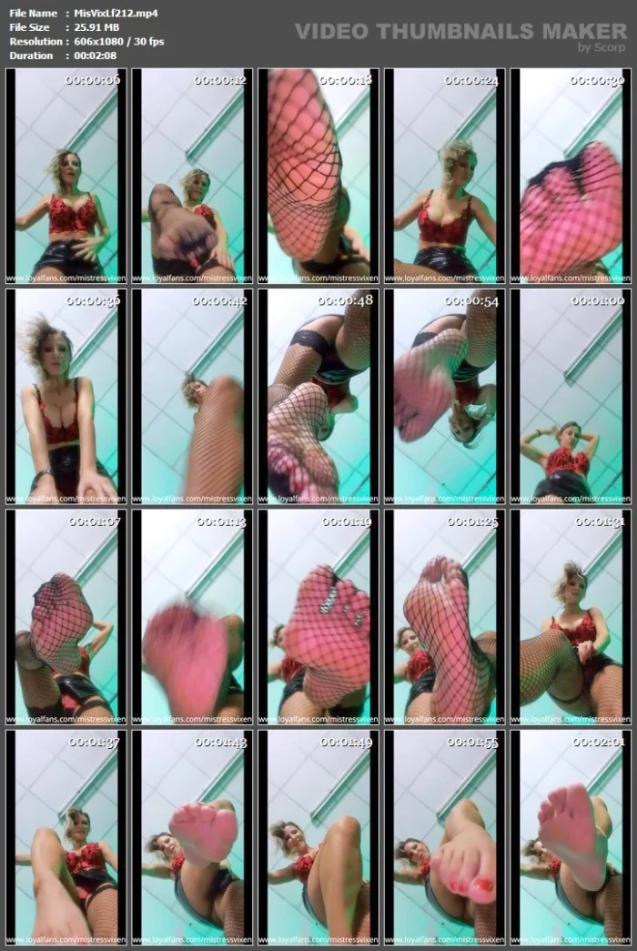POV Foot Worship - Eyes On The Toes, You Do Not Get To Look Up My Skirt! - MISTRESS VIXEN / WOMANIA EMPIRE - MP4