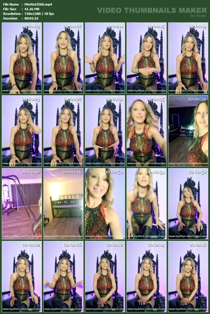 Thank You Message XXX - MISTRESS VIXEN / WOMANIA EMPIRE - MP4