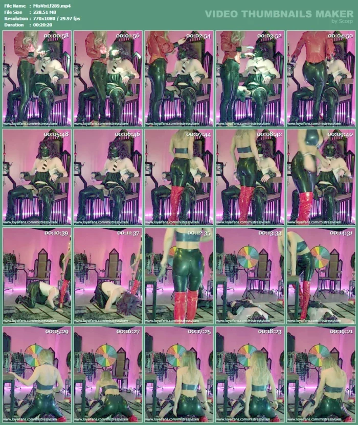 Torment Of A Slut, And My Gorgeous Ass In Latex Leggings, What Isn't To Like - MISTRESS VIXEN / WOMANIA EMPIRE - MP4