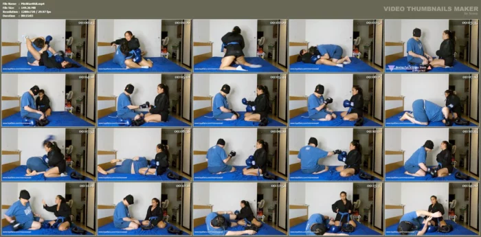 Femdom Wrestling - Let's Put The Boxing Gloves On My Slave - MISTRESS WAEL - MP4
