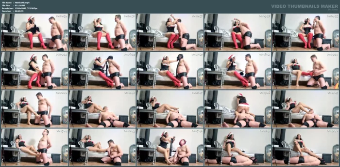 Mistress Luna And Faith - Pantyhose Domination By Santa - MISTER FAITH / MIMI FAITH - MP4