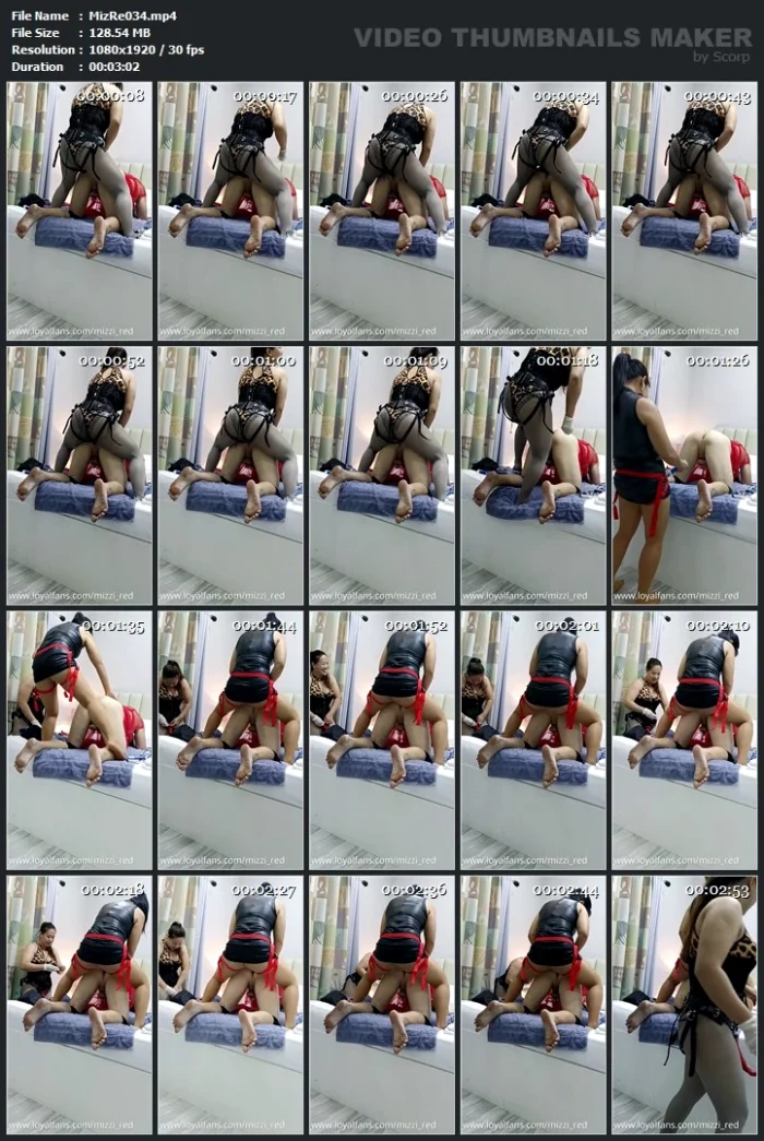 Domme Pegging With Miss Bratt - MIZZY RED / THE GODDESS RED - MP4