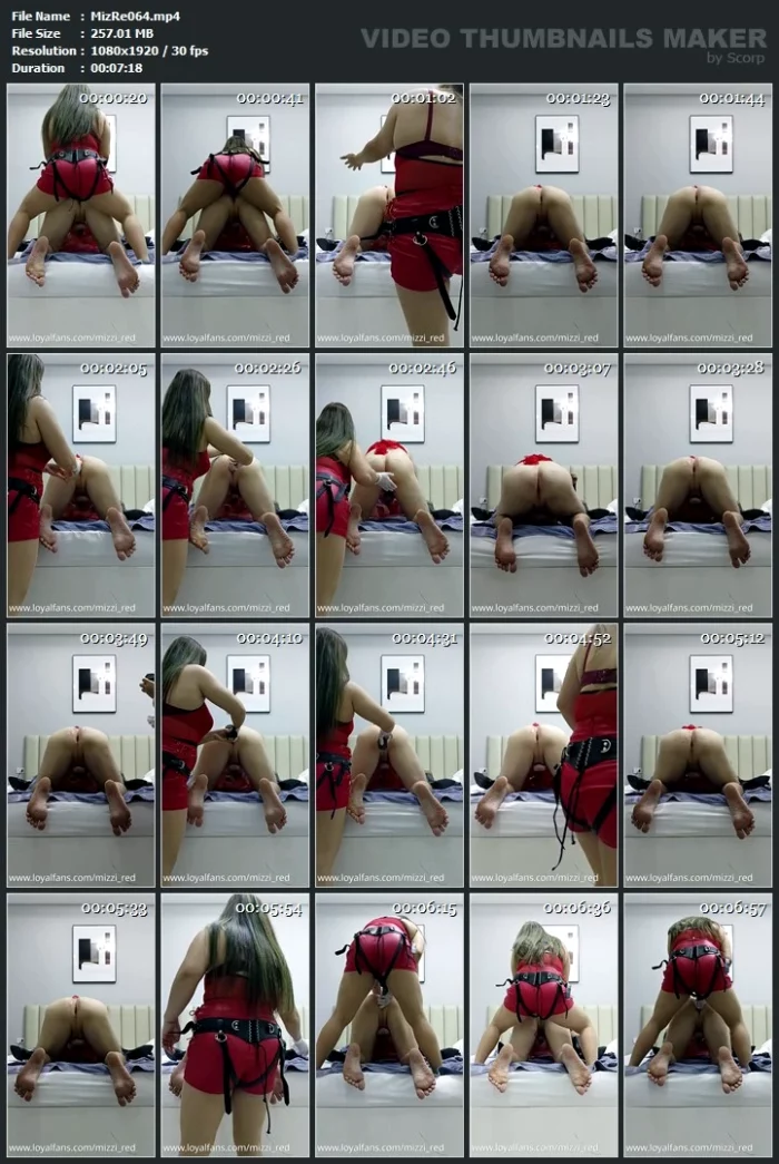 Intense Night Of Pegging Part 2 - MIZZY RED / THE GODDESS RED - MP4