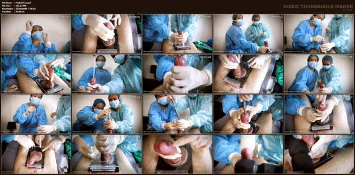 Medical Play - Ball Crushing + Sounding + Handjob - MIZZY RED / THE GODDESS RED - MP4