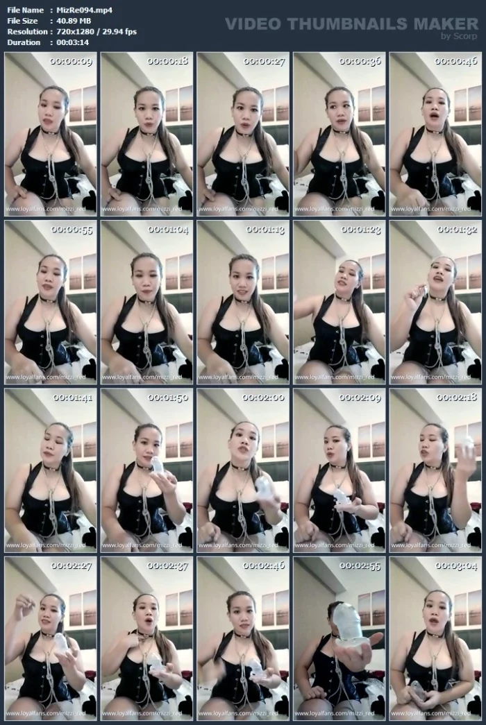 POV - Chastity Cage - MIZZY RED / THE GODDESS RED - MP4